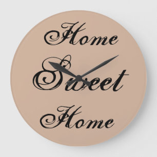 ~Home Sweet Home~ WALLCLOCK, CUSTOMIZE IT! Large Clock
