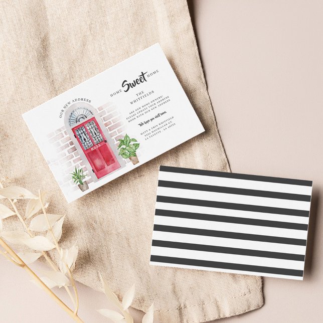 Home Sweet Home Watercolor Moving Announcement (Creator Uploaded)