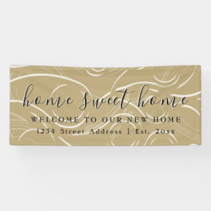 Home Sweet Home   Welcome Housewarming Party Banner