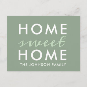 Home Sweet Home   We've Moved   New Home Postcard