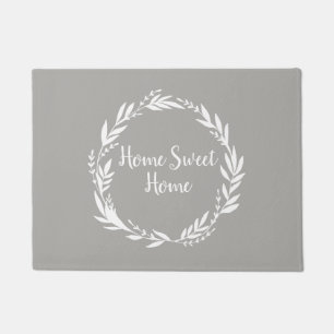 Home Sweet Home White Script Doormat