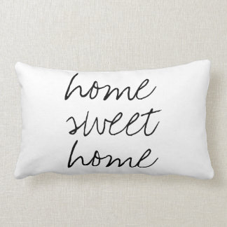 Home sweet home with quotes sayings quote modern lumbar cushion