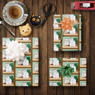Home sweet Kitty Home Wrapping Paper Sheet