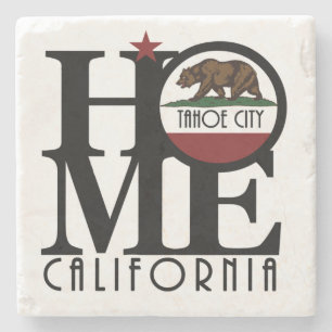 HOME Tahoe City California Stone Coaster
