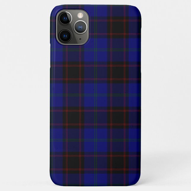 Home tartan blue black plaid Case-Mate iPhone case (Back)