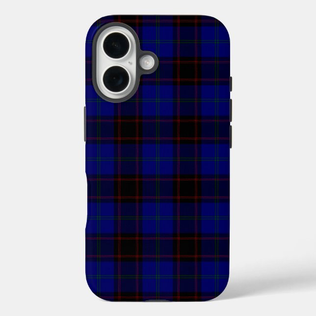 Home tartan blue black plaid Case-Mate iPhone case (Back)