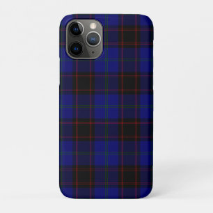 Home tartan blue black plaid iPhone 11 pro case