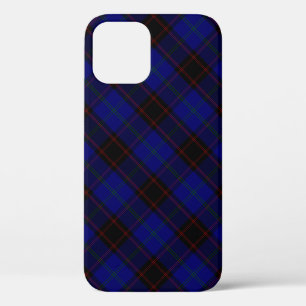 Home tartan blue black plaid iPhone 12 pro case