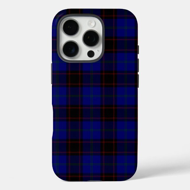 Home tartan blue black plaid Case-Mate iPhone case (Back)