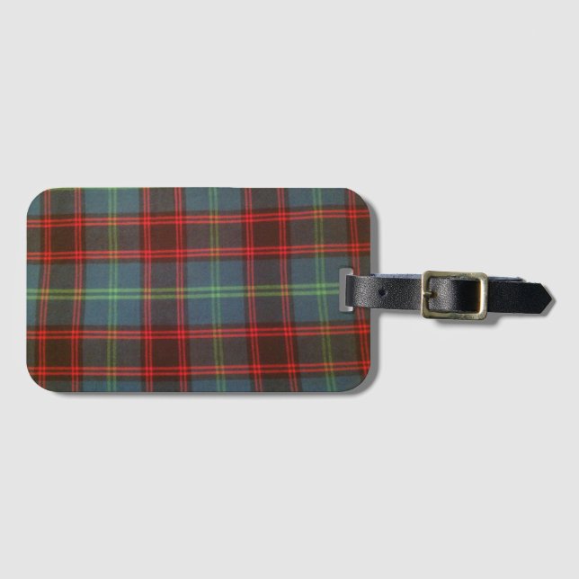 Home Tartan Luggage Tag (Front Horizontal)