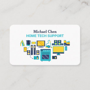 📺 Home Tech Support Business Card