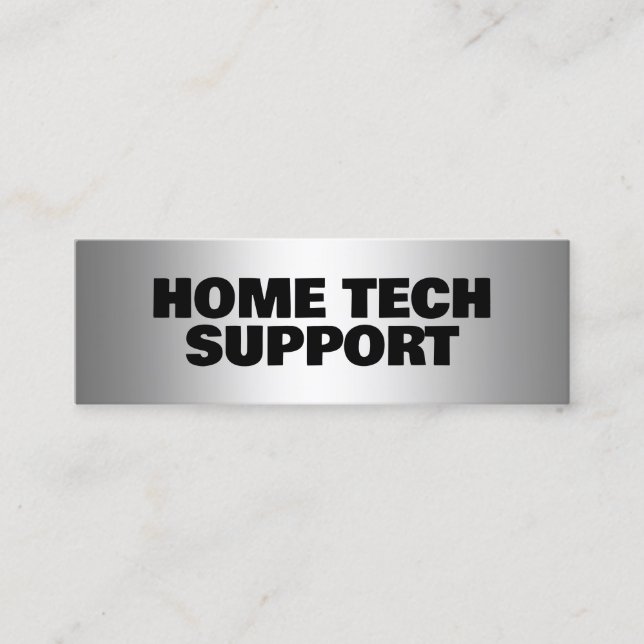 Home Tech Support Mini Business Card (Front)