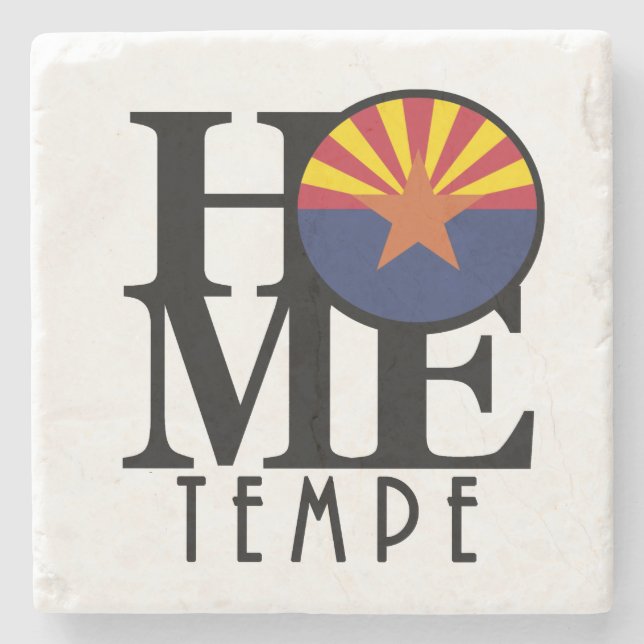 HOME Tempe Arizona Stone Coaster (Front)