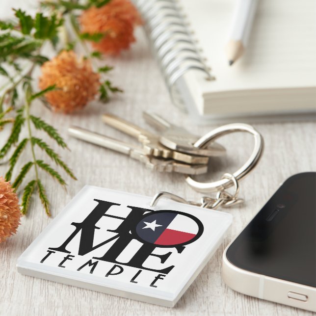 HOME Temple Texas  Key Ring (Front Right)