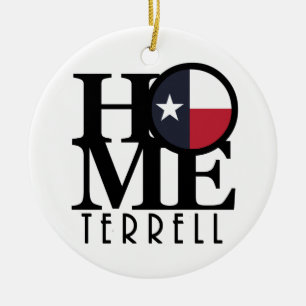 HOME Terrell Texas Ceramic Ornament