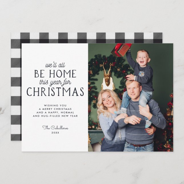 Home This Year for Christmas | Holiday Photo Card (Front/Back)