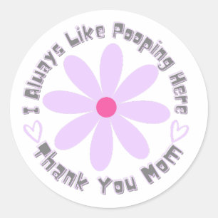 Home Throne Appreciation Thanks Mum Classic Round Sticker
