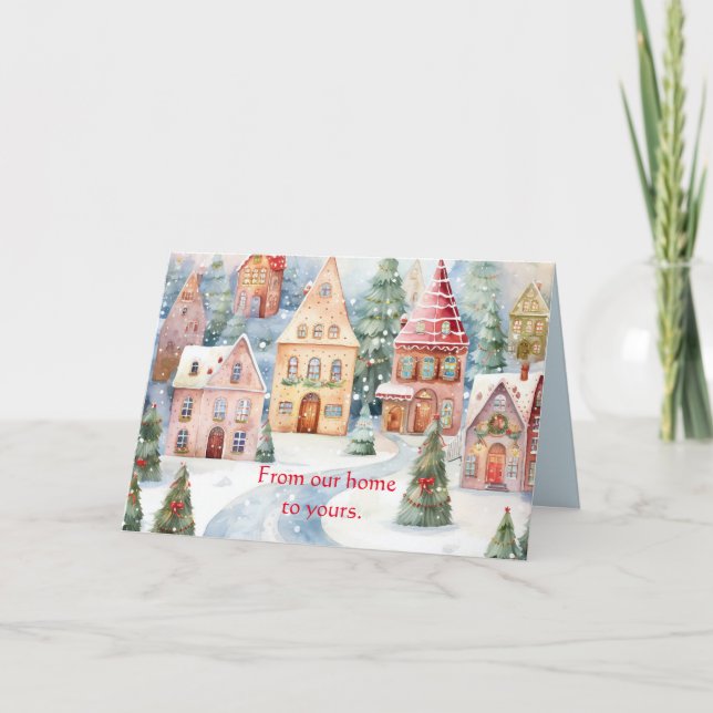 HOME TO HOME GOOD WISHES CHRISTMAS CARD (Front)