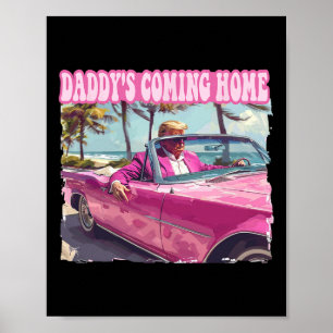 Home Trump Shirt Funny Maga Donald Trump 2024  Poster