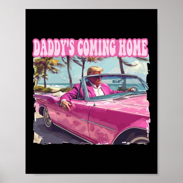 Home Trump Shirt Funny Maga Donald Trump 2024  Poster (Front)