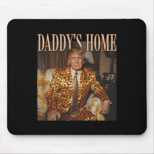 Home Trump Shirt Trump 2024 Leopard Funny Maga  Mouse Pad