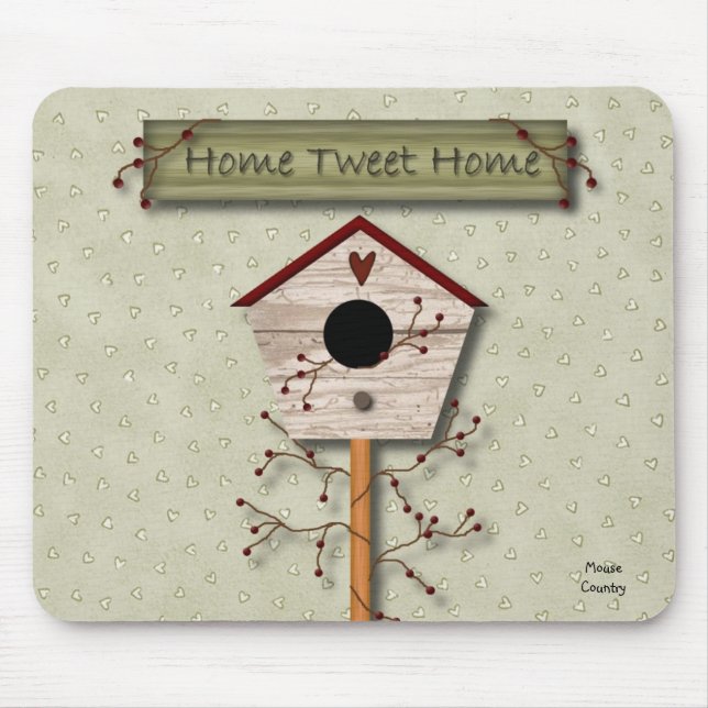 Home Tweet Home Mousepad (Front)