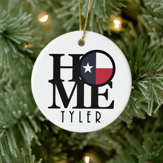 HOME Tyler Texas Ceramic Ornament (Tree)