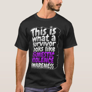 Home Violence Survivor Support Purple T-Shirt