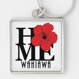 HOME Wahiawa Red Hibiscus Key Ring