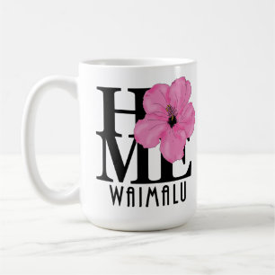 HOME Waimalu Hawaii Pink 15oz Coffee Mug