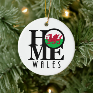 HOME Wales Ceramic Ornament