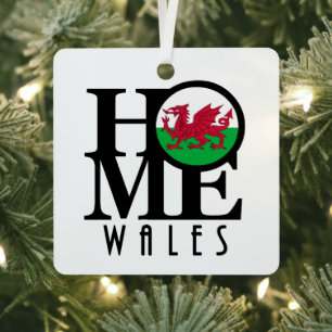 HOME Wales  Metal Tree Decoration