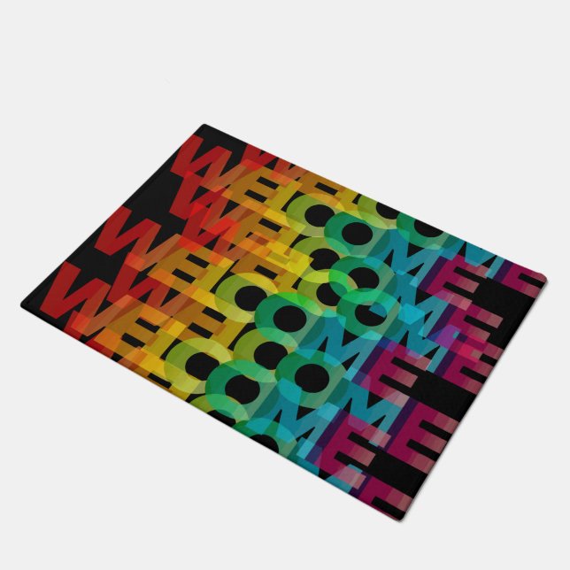 Home Welcome Pattern Doormat (Angled)