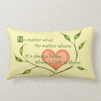 Home Where Love Is Lumbar Cushion
