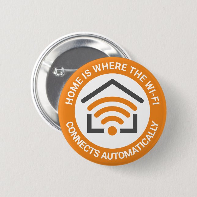 Home Wi-Fi 6 Cm Round Badge (Front & Back)