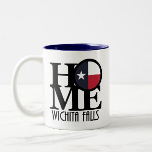 HOME Wichita Falls Texas Two-Tone Coffee Mug
