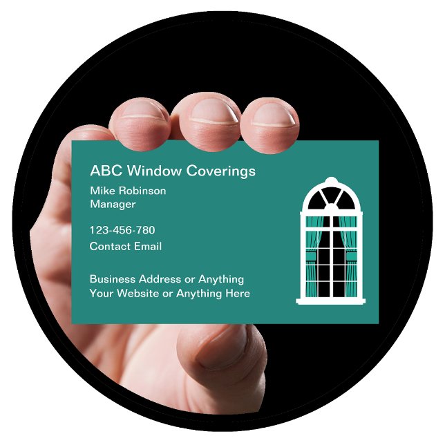 Home Window Coverings And Blinds  Business Card (Creator Uploaded)