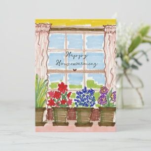 Home Windowsill Plants Custom Square Cards
