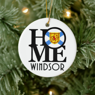 HOME Windsor Nova Scotia Ceramic Ornament