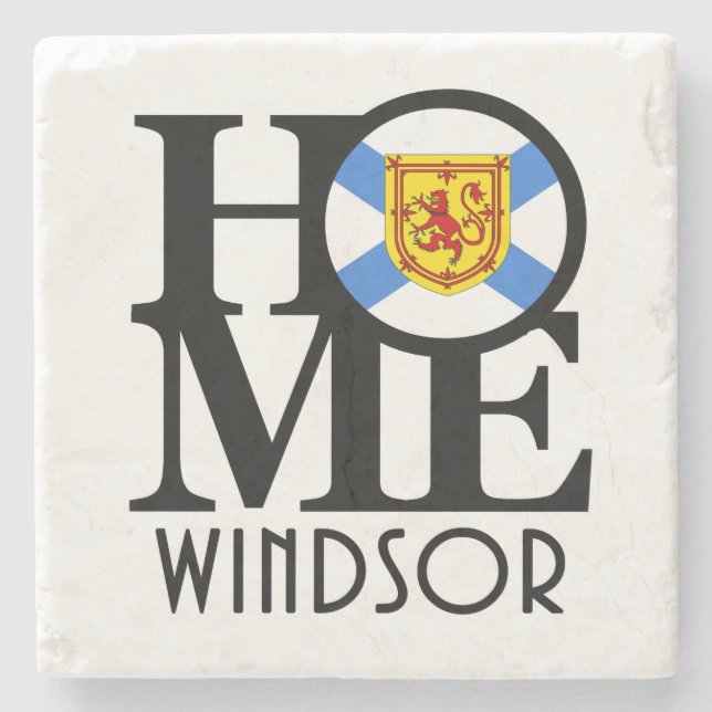 HOME Windsor Nova Scotia Stone Coaster (Front)