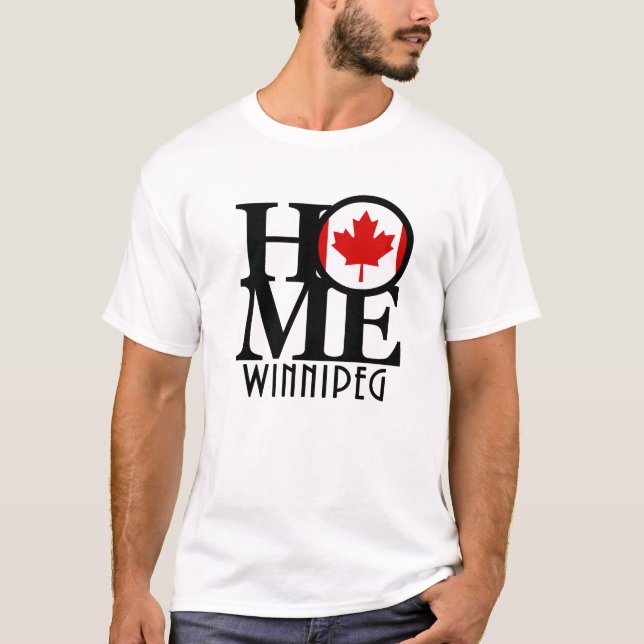 HOME Winnipeg Maple Leaf T-Shirt (Front)
