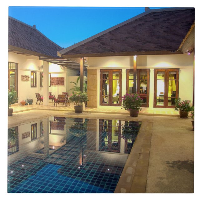 home with swimming pool in Phuket, Thailand Tile (Front)