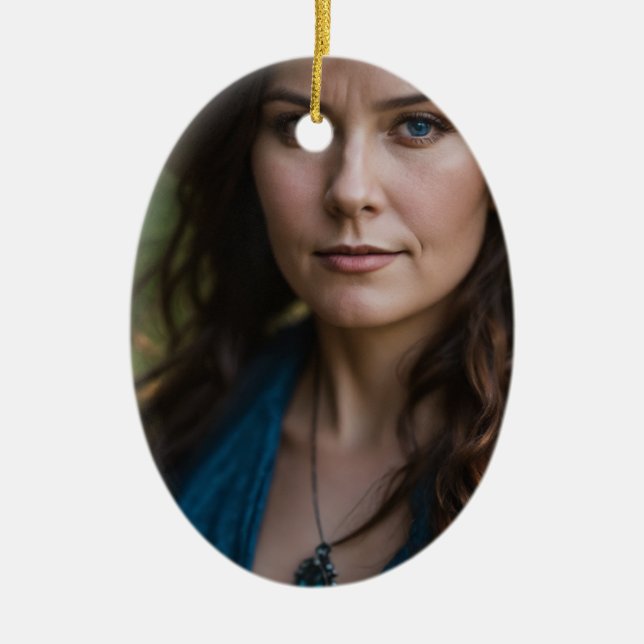 Home work  ceramic ornament (Front)