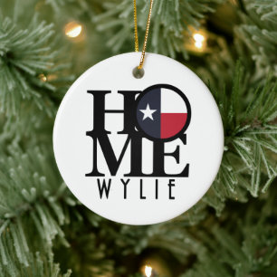 HOME Wylie Texas Ceramic Ornament