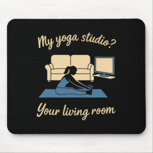 Home Yoga Activewear My Yoga Studio Your Living Ro Mouse Pad