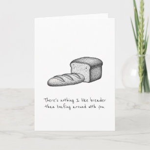 Homebody Couple's Bestfriends Bread Pun Card