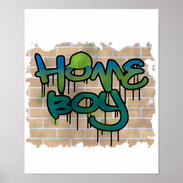 homeboy graffiti  design poster (Front)