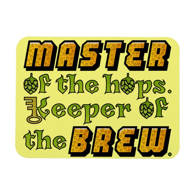 Homebrew Beer Brewer Magnet (Horizontal)
