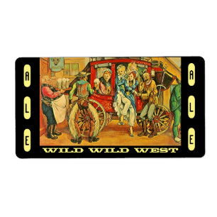 Homebrewing Western West Beer Brewing Bottle Label