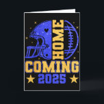 Homecoming 2025 Hoco Football Mama Girl Blue Gold  Card<br><div class="desc">Homecoming 2025 Hoco Football Mama Girl Blue Gold Vibes</div>